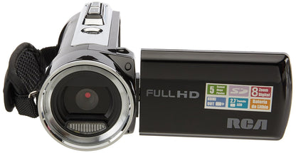 RCA EZ5162BK Video Cámara, Pantalla LCD de 2.7", Full HD, Zoom Digital 8X, color negro