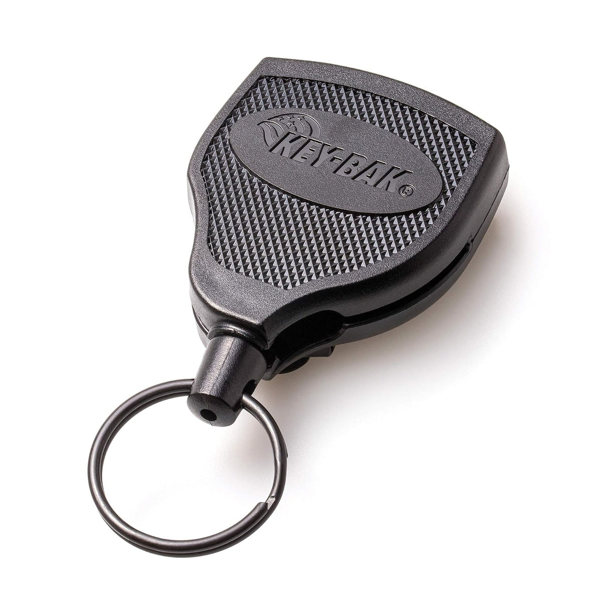 KEY-BAK Schlüsselrolle stabil Kevlarseil bis zu 15 Schlüssel mit Clip, schwarz, KB Super 48, 3.2x12.1x18
