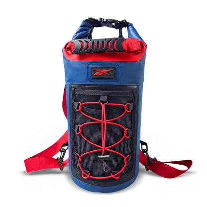 Reebok - Dry Bag, Capacidad de 10 litros, Color Azul/Rojo