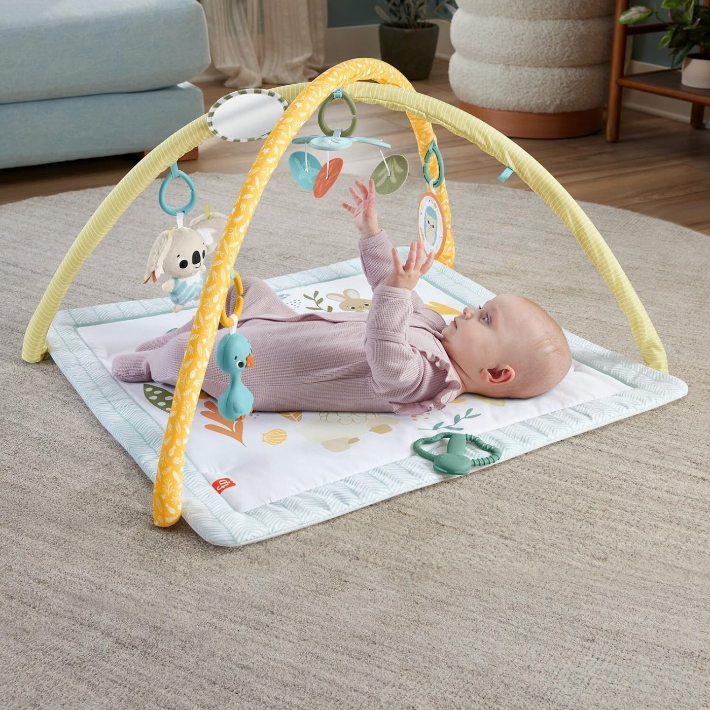 Fisher-Price Baby Gimnasio para Bebés Primeros Sentidos para bebés de Recién Nacidos en adelante