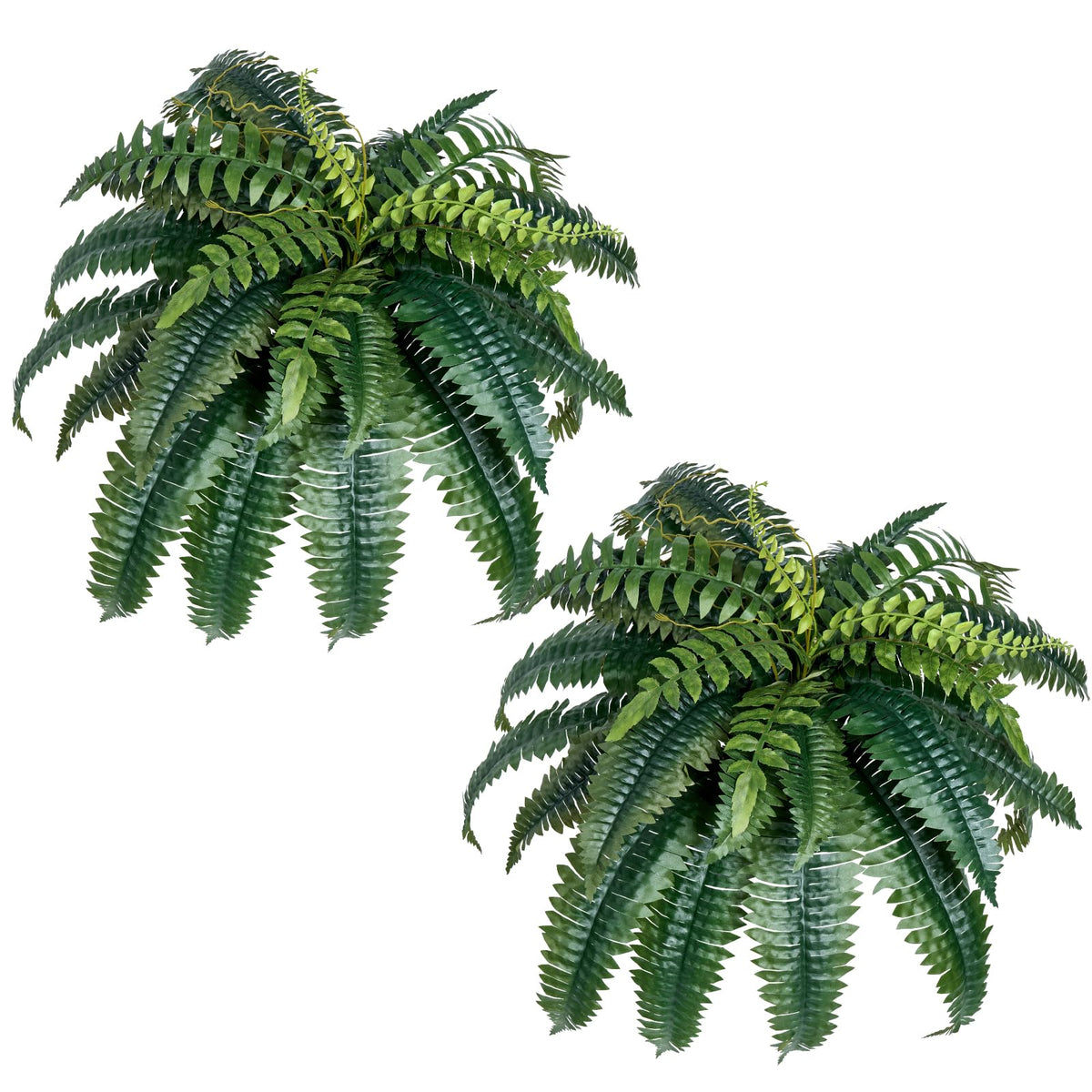 VEVOR Helecho Artificial de Plástico 100-119 cm, 88 Ramas - Verde - 40 pulgadas (35 ramas)