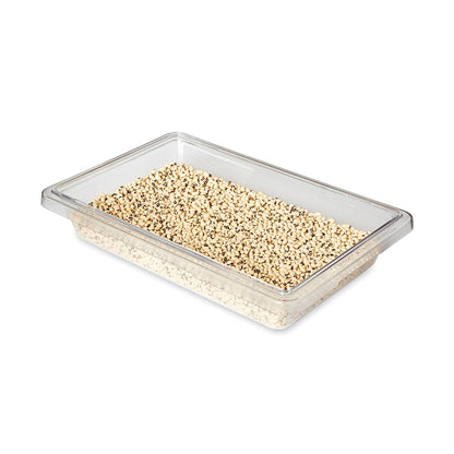 Rubbermaid Commercial FG330700CLR Food/Tote Box, 2-gallon