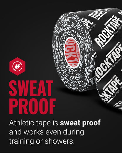 RockTape Kinesiology Tape para Deportistas, Resistente al Agua, Reducir el Dolor y Lesiones Recuperación, 5,1 cm X 16,4 pies, Uncut o precortado Tiras