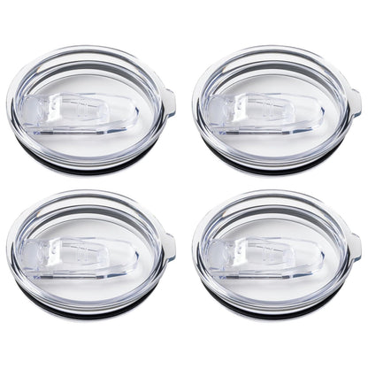 Silver Buffalo - Paquete de 4 tapas de repuesto para vaso de acero inoxidable de 40 onzas
