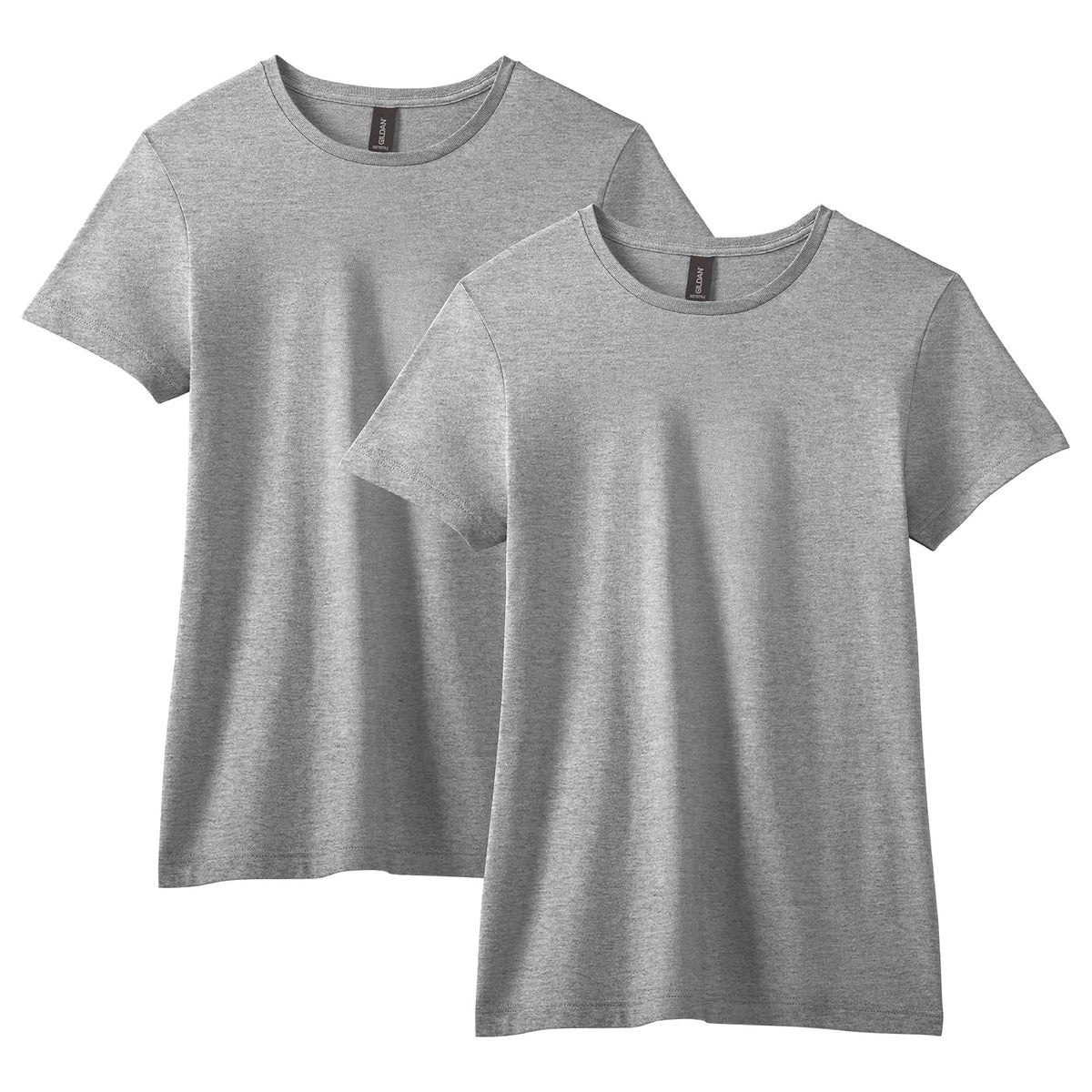 Gildan Softstyle playera de algodón, paquete de 2 - Sport Grey (2 unidades) - M