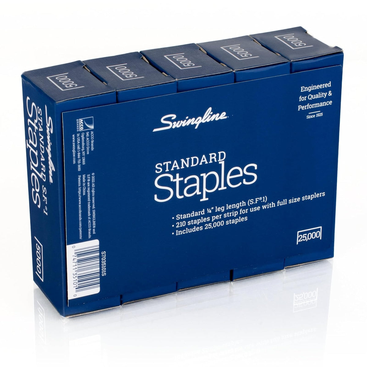 Swingline Standard Staples 1/4" - Engrapador Silver
