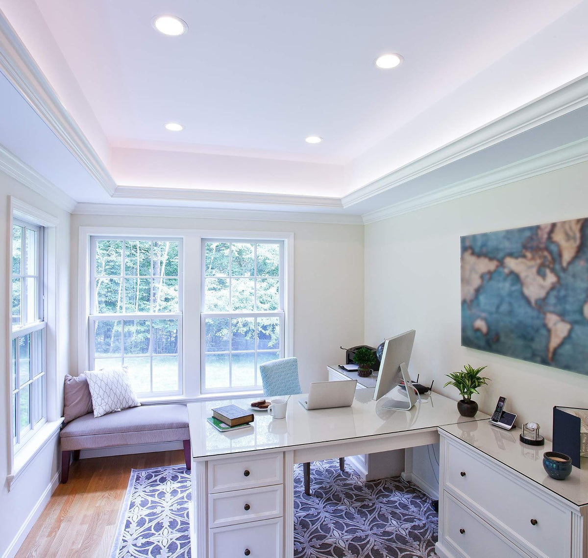 SYLVANIA BR40 - foco LED de inundación, 85 W = 13 W, 10 años, regulable, acabado esmerilado, 1050 lúmenes, 5000 K, luz diurna - Paquete de 2 (79624)