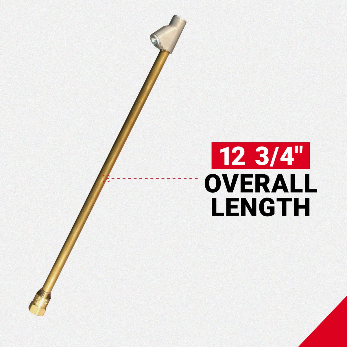 Milton S-693-12 Portabrocas de Doble Cabeza de Alcance Extendido FNPT, Bronce