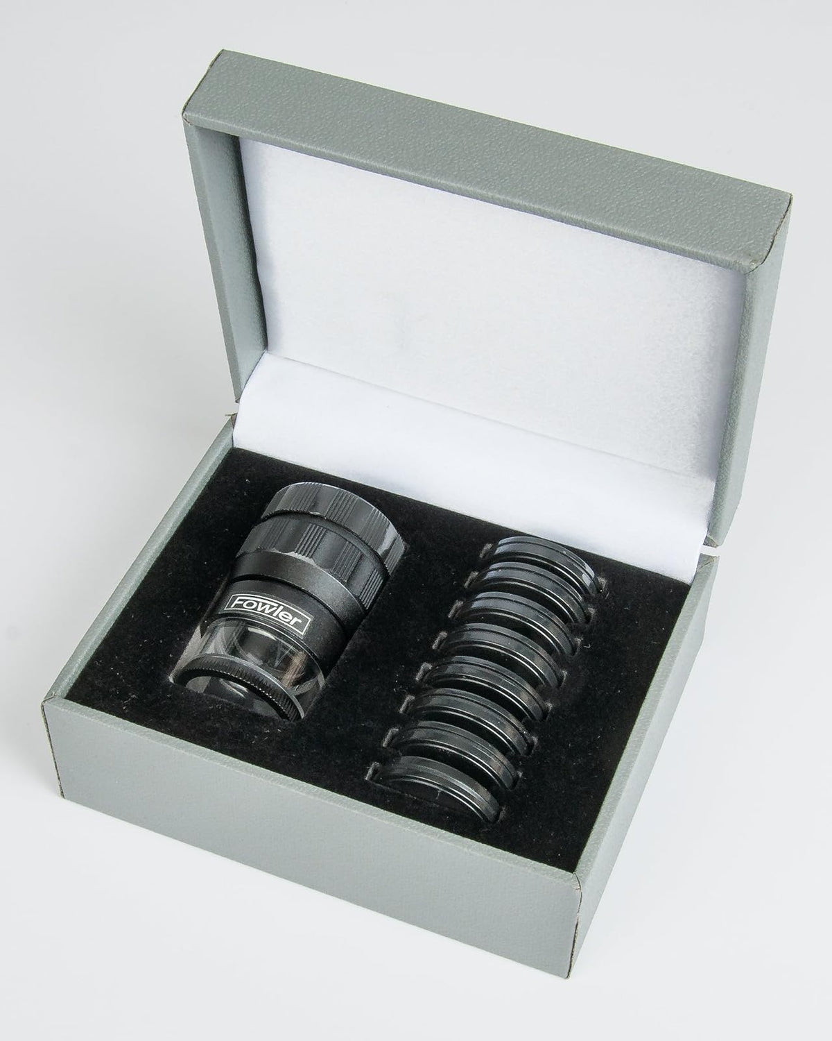 Fowler 52-664-009-0, juego de comparador óptico de 10 x bolsillo con 9 recículos