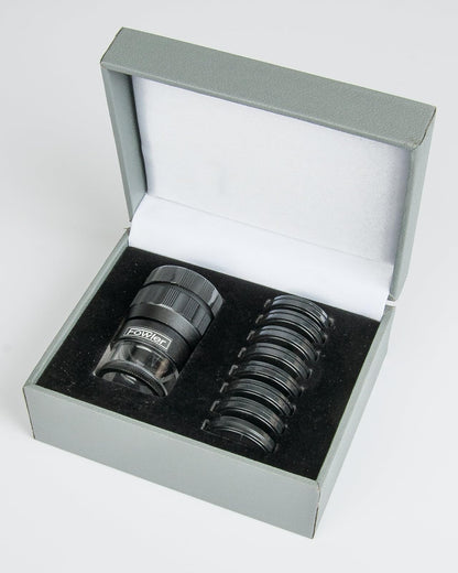 Fowler 52-664-009-0, juego de comparador óptico de 10 x bolsillo con 9 recículos