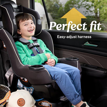 Graco Extend2Fit - Asiento convertible para automóvil para bebé, orientado hacia atrás y hacia adelante, panel de extensión ajustable para espacio adicional para las piernas, Redmond