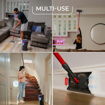 O-Cedar H2prO - Almohadilla para trapeador (1 Unidad), Lavable a máquina, Reutilizable, Repuesto para Cabezal de trapeador de Microfibra, Elimina el 99% de Las bacterias