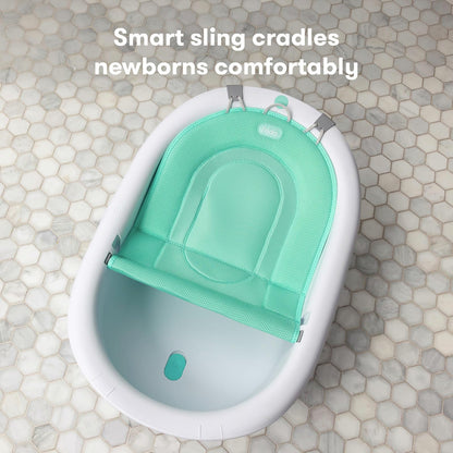 Frida Baby 4 en 1 Crece Conmigo - Tina para bebés recién Nacidos y niños pequeños con Asiento de baño extraíble y Respaldo para Apoyo