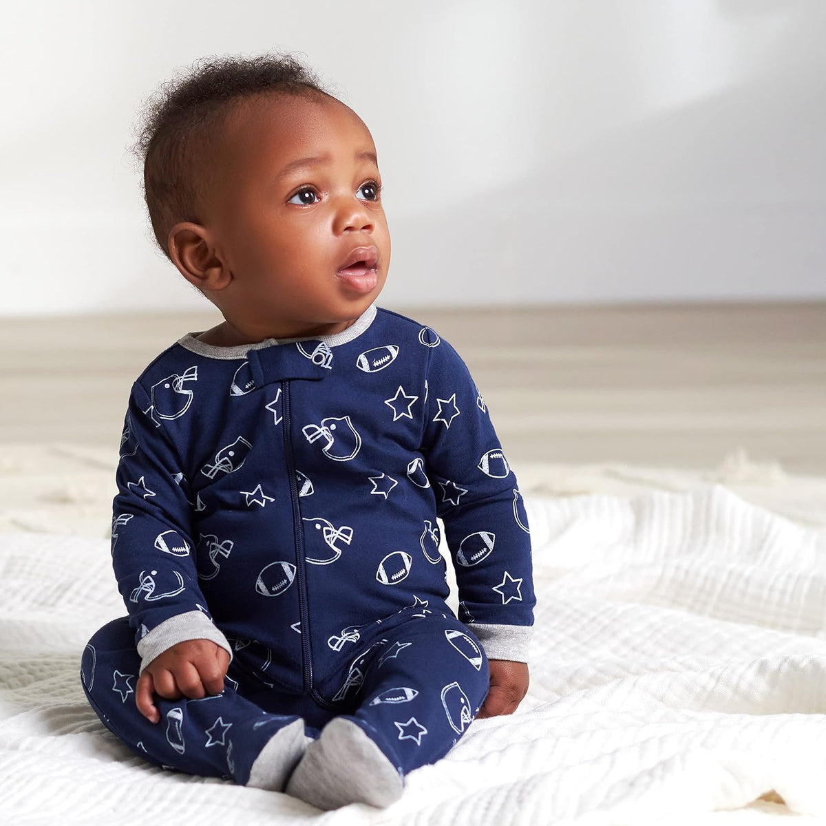Gerber Baby Boys - Paquete de 4 pies para Dormir y Jugar