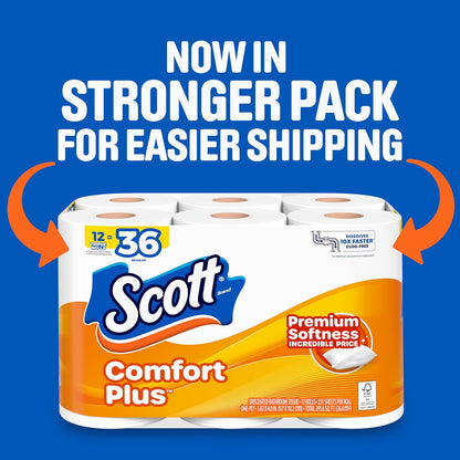 SCOTT CMFRT+ - tela de baño triple RL, paquete de 12 unidades 231 FSC MIX SGSCH COC 005460