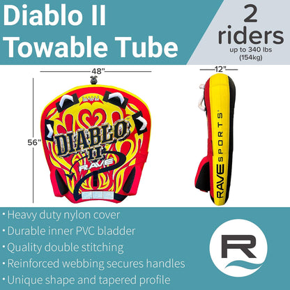 RAVE Sports Diablo - Tubo remolcable para Barco