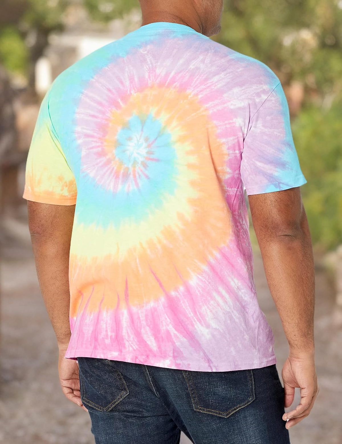 Liquid Blue Grateful Dead Spiral Bears - Camiseta para Hombre