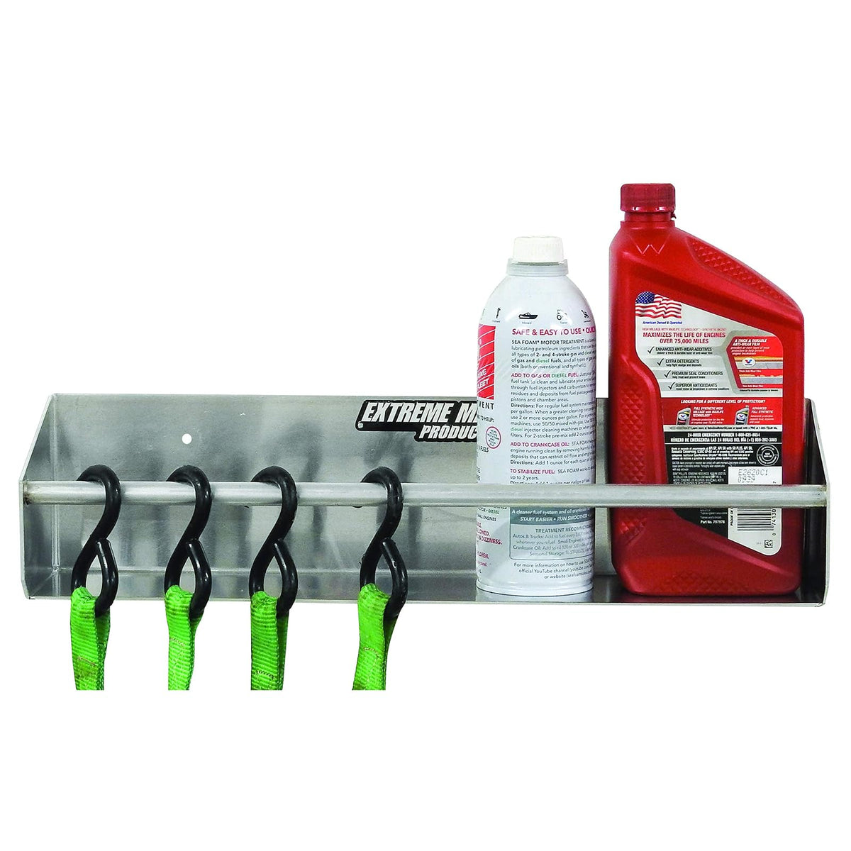 Extreme Max Estante de Almacenamiento de Aluminio para Montaje en Pared 5001.6062, Plateado
