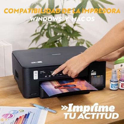 Brother Multifuncional InkBenefit Tank DCP-T430W, Tinta Continua, Wi-Fi | Tecnología InkBenefit Tank, Impresión Wi-Fi 5GHz, Tinta Recargable, Impresión 7,500 Págs. en Negro y 5,000 Págs. en Color