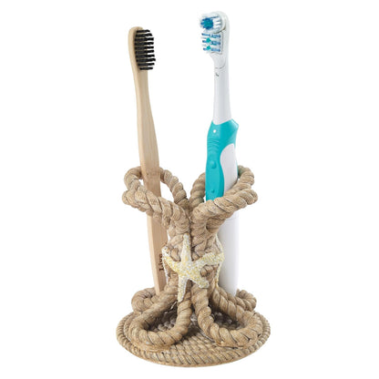 Avanti Linens - Soporte para Cepillo para Polvo de Dientes, Esencial para baño de Invitados, decoración de baño Inspirada en la Playa (colección Beachcomber)
