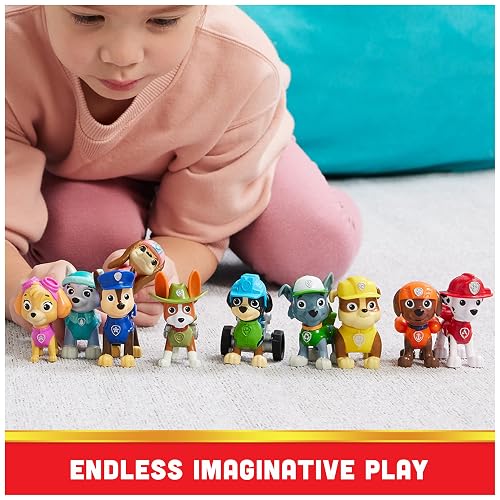 Paw Patrol, 10.º Aniversario, Set de Regalo de Figuras de Juguete con 10 Figuras de acción coleccionables, Juguetes para niños a Partir de 3 años