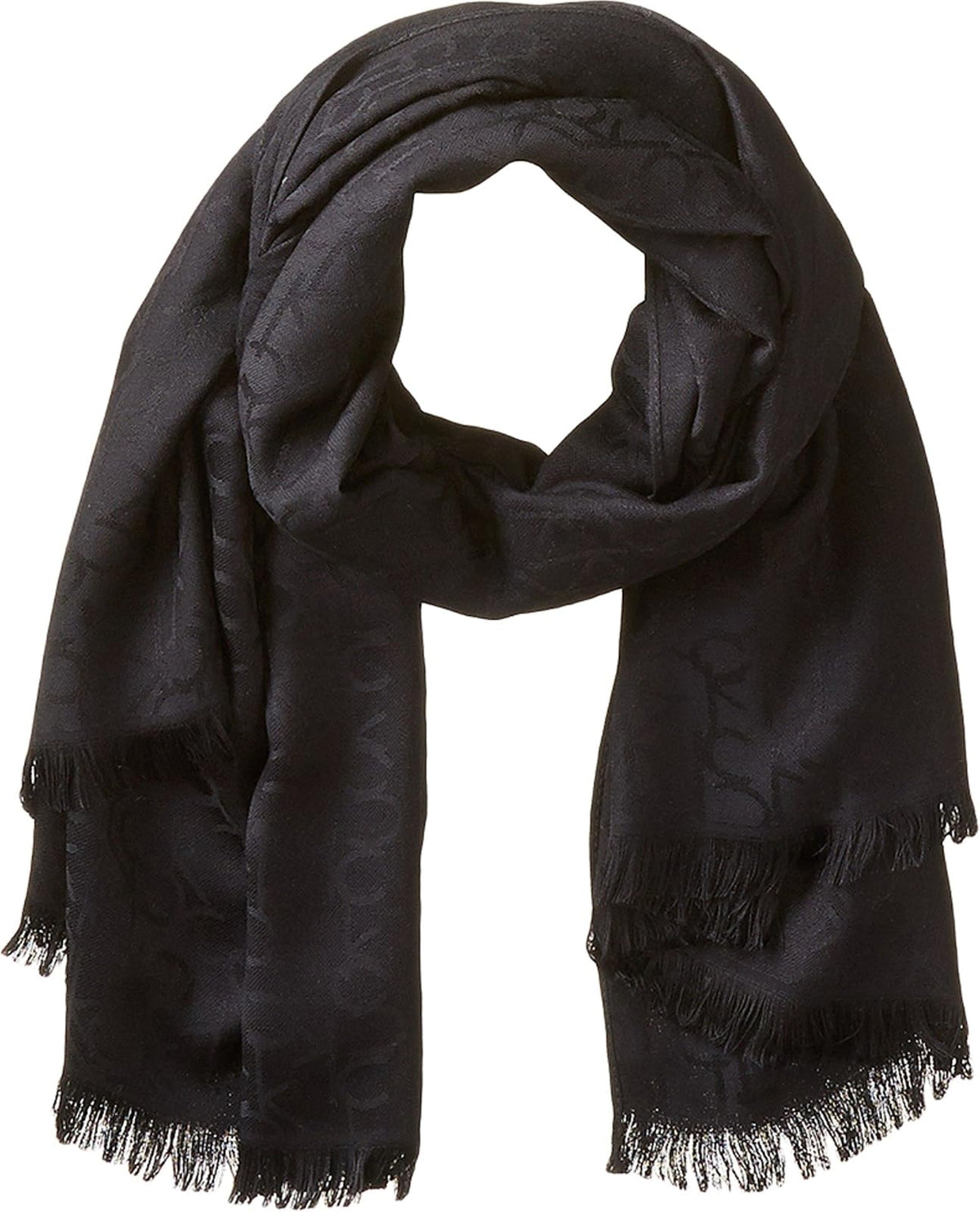 Calvin Klein - Bufanda de cambray suave para uso diario - Talla Única - Negro