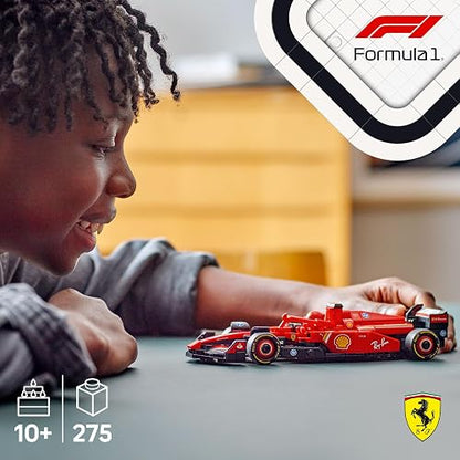 LEGO Speed Champions Auto de Carreras Ferrari SF-24 F1 Set con vehículo de Juguete y piloto, Modelo construible, Juego con 1 minifigura, Regalo Coleccionable para niños 77242