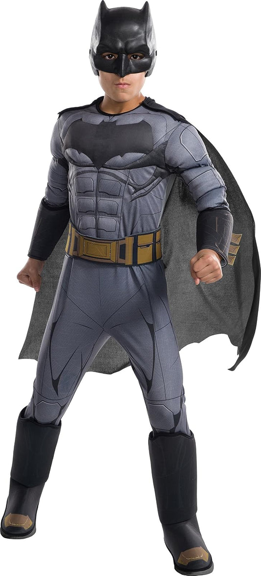 Rubie's Disfraz de Batman de lujo de la Liga de la Justicia para niños, grande, multicolor