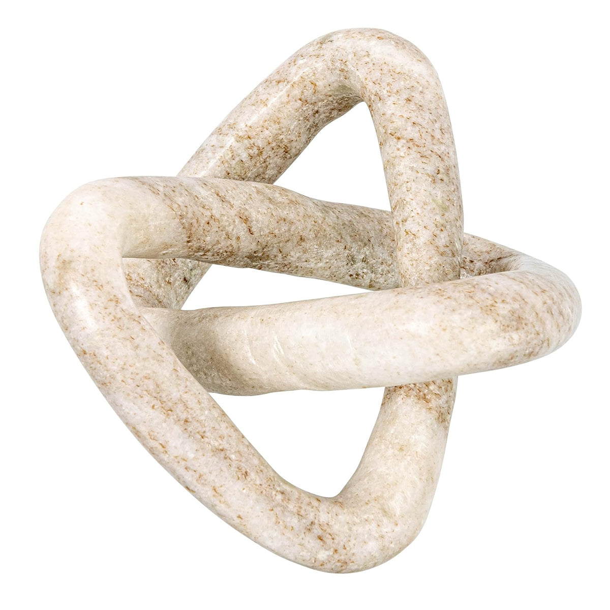 Creative Co-Op Nudo Decorativo de Mármol - Beige
