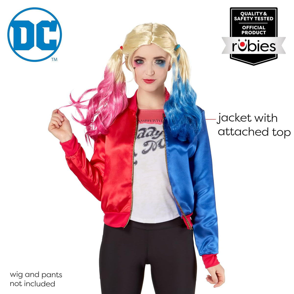 Rubie's - Kit de disfraz de Harley Quinn de Suicide Squad para mujer, multicolor, pequeño