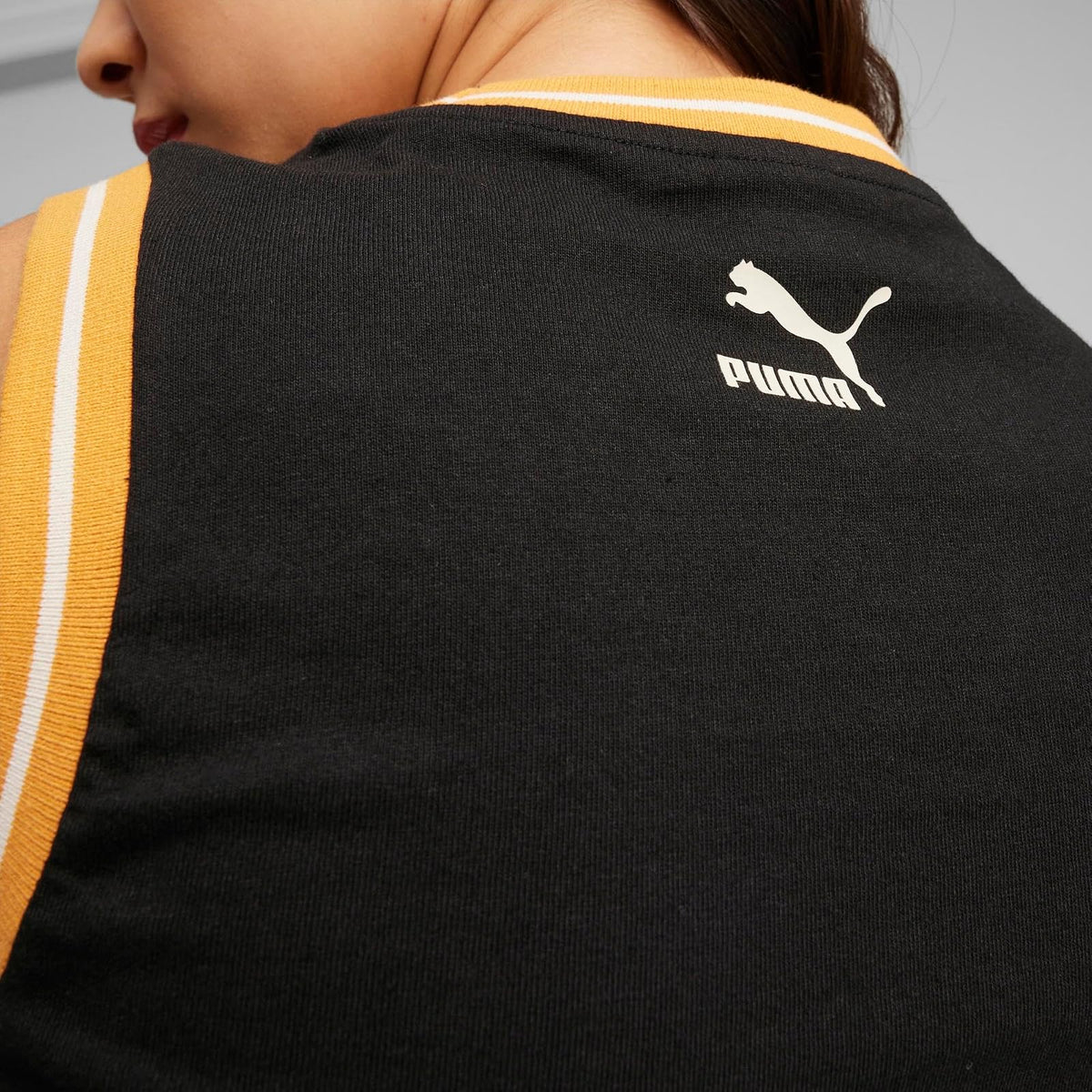 Puma Playera Corta Team, Mujer, Negro, Chico