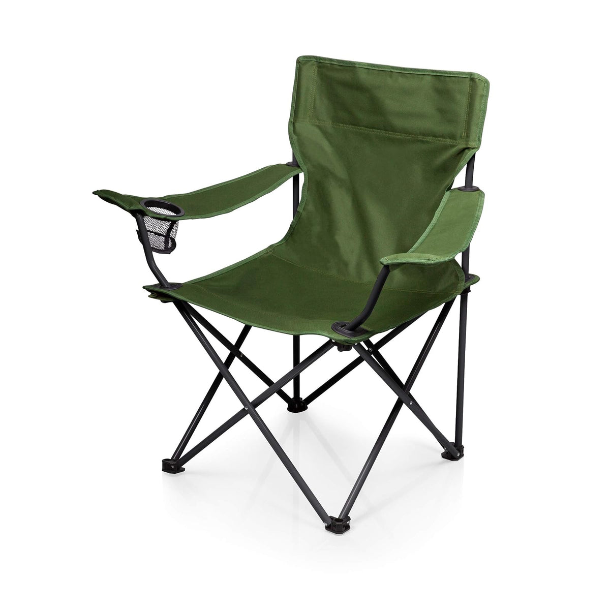 PICNIC TIME - Silla Plegable portátil para Acampada - Casual - Silla de campamento - picnic playa - Verde - Poliéster, acero - Caqui Verde