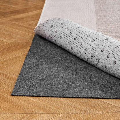 VEVOR Alfombrilla Antideslizante para Alfombras 274,32 x 365,76 cm, Base Antideslizante con Doble Superficie de Fieltro y Agarre de Goma, Protege Suelos y Mantiene Alfombras en Su Lugar, Gris Claro