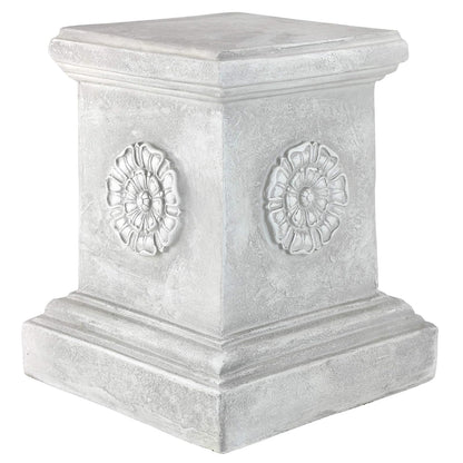 Design Toscano English Rosette Garden Sculptural Plinth - Large