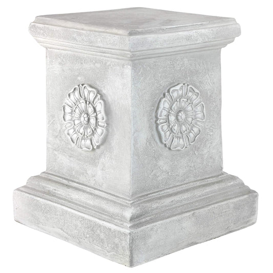 Design Toscano English Rosette Garden Sculptural Plinth - Large