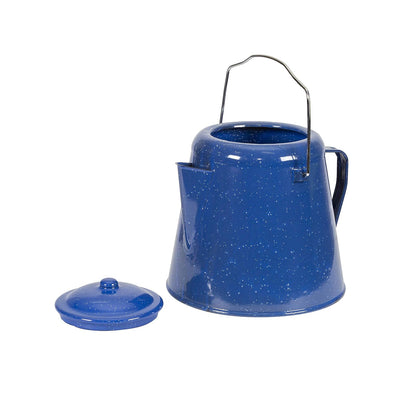 Stansport 10348 - Cafetera esmaltada, 20 tazas (23,5 cm de largo x 23,5 cm de ancho x 24,1 cm de alto