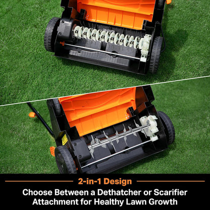 LawnMaster GV1212B Escarificador y Dethatcher 13" 12AMP