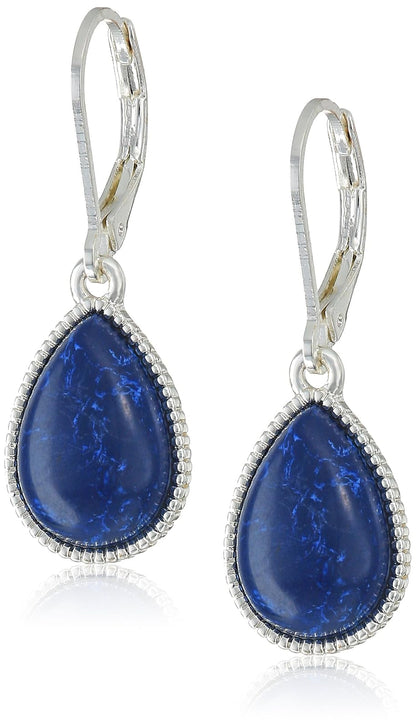 Nine West - arete de gota para mujer, accesorios de joyería de moda para uso diario y ocasión especial, aretes ligeros para looks de día y noche - Plateado