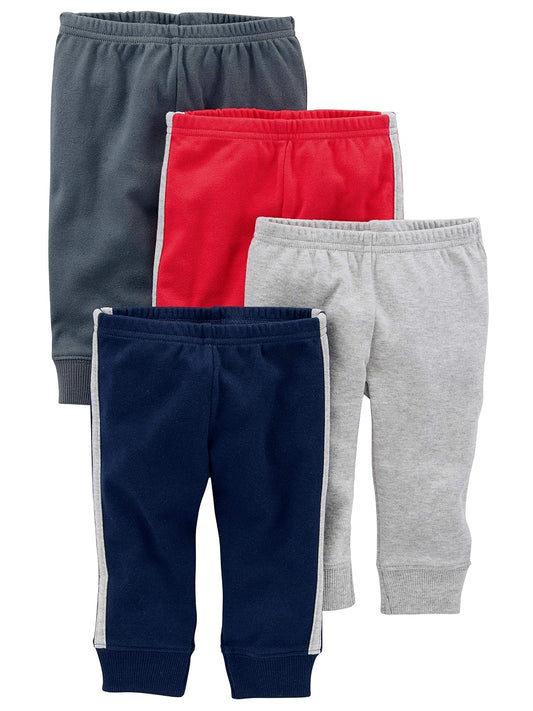 Simple Joys by Carter's 4-Pack Neutral Pant Pantalones Bebé-Niños