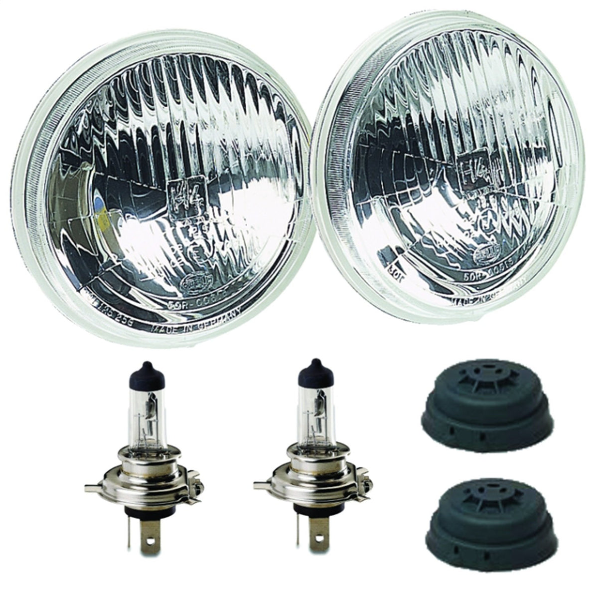 HELLA 2850811 Kit de Lámpara 5 3/4" 135mm H4 12V ECE, Multi, Una Talla