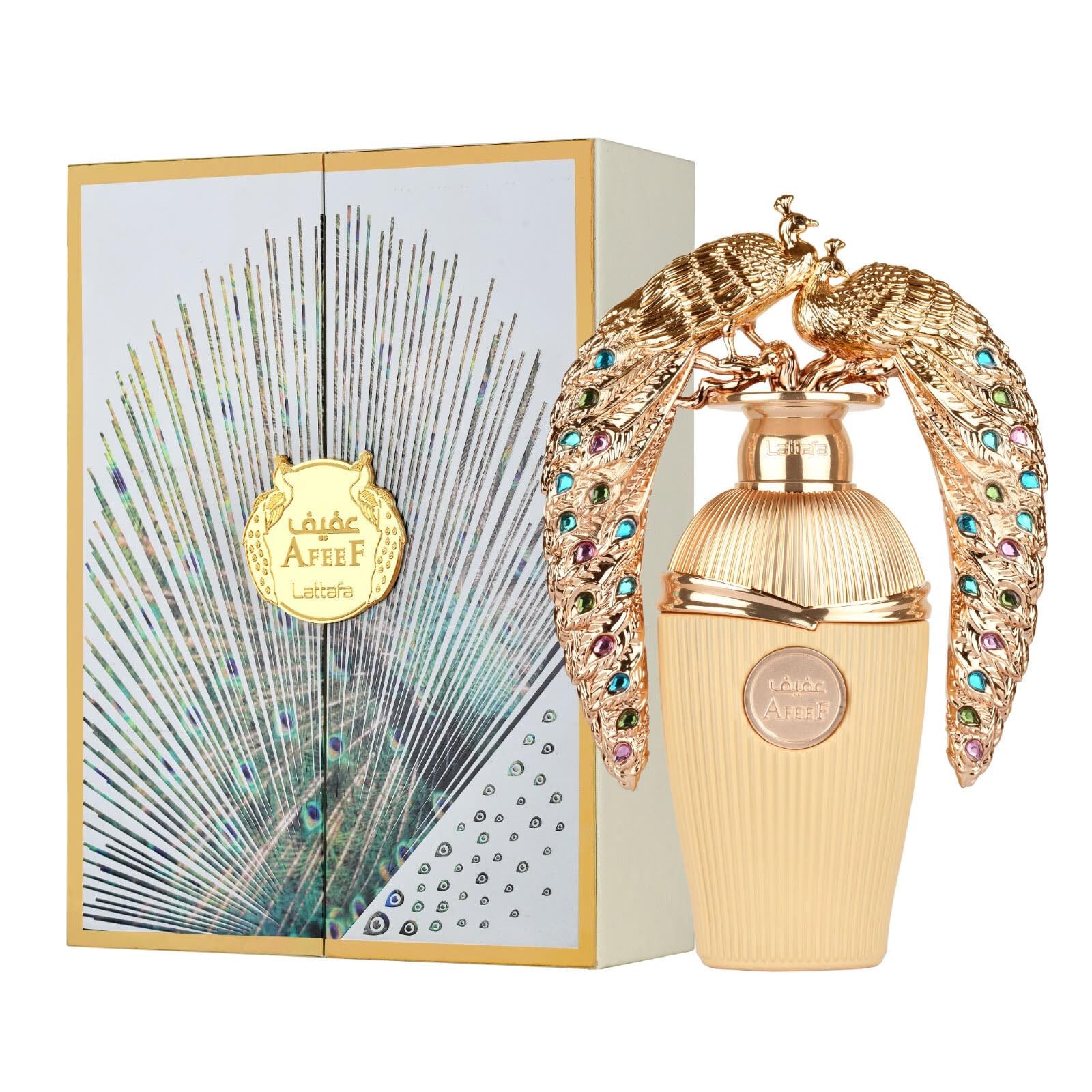 Lattafa Afeef Eau de Parfum Spray for Unisex, 3.4 Ounce