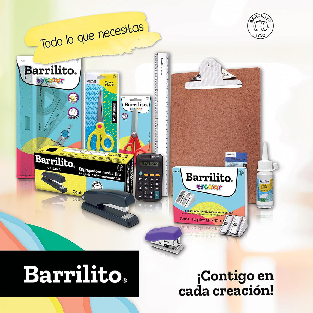 Barrilito Goma con Protector Plástico 24 Piezas