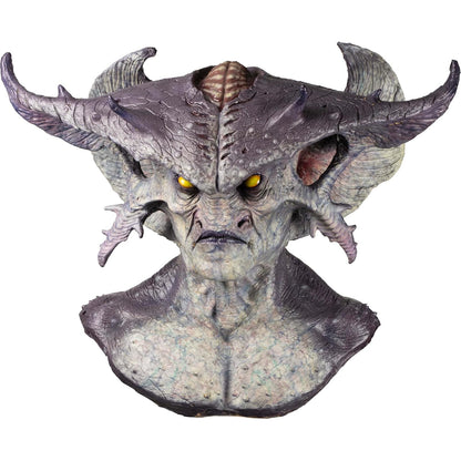 Ghoulish Productions Máscara De Látex Warlord, Accesorio Látex Cosplay Alíen, Disfraz Aterrador para Halloween y Fiestas Temáticas, Cosplay Extraterrestre, Diseño Artesanal Head Mask