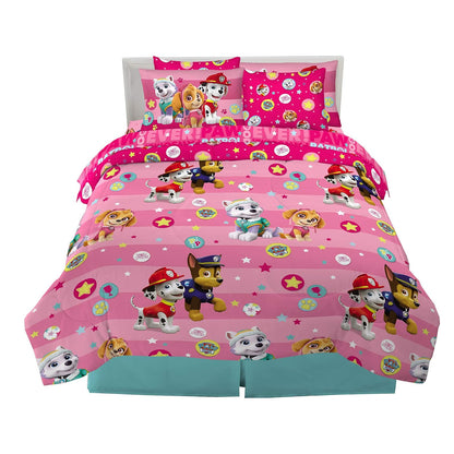 Franco Pokémon Juego de Ropa de Cama, 7 Piezas, Tamaño Matrimonial - 7 Piece Full Size - Paw Patrol Girls