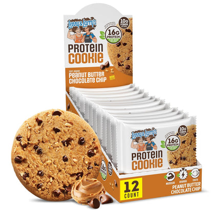 Lenny & Larry's Galleta Vegana con Proteína Caja con 12 Piezas - Peanut Butter Chocolate Chip