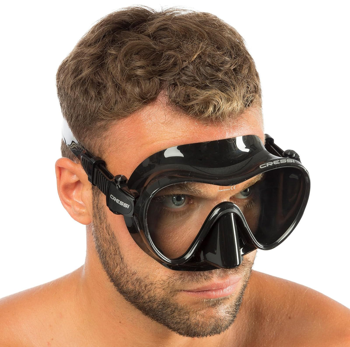 Cressi F1, máscara de Buceo sin Marco, Falda de Silicona con Sello Perfecto, diseñada en Italia por Cressi
