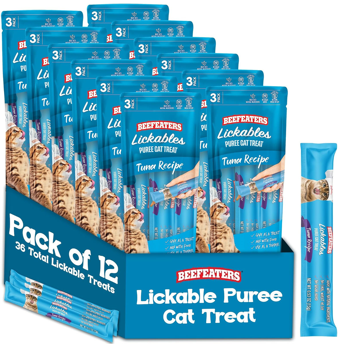 Premio Puré Lickable para Gato Snack Cremoso y Saludable