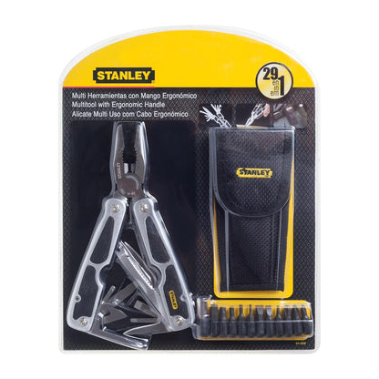 STANLEY Multiherramienta 29 en 1, 11 Puntas y Estuche, 94-806 | Multiherramienta 28 en 1, Incluye 11 Puntas de Destornillador, Estuche