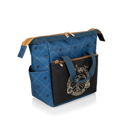 ONIVA - a Picnic Time brand Go, Soft Cooler Box Lonchera aislada, 10 x 6 x 10.5, Harry Potter Ravenclaw - Negro con detalles azules