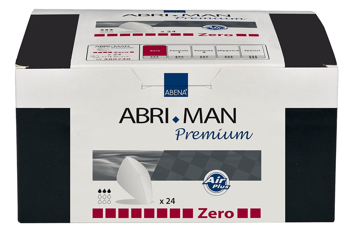 Abena Abri-Man Male Pouch Incontinence Guards Zero, 24 Count